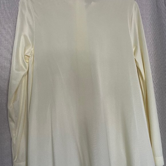 Vintage Maidenform Womens Small‎ Sheer Nightgown Full Zip Small Yellow - Picture 6 of 9
